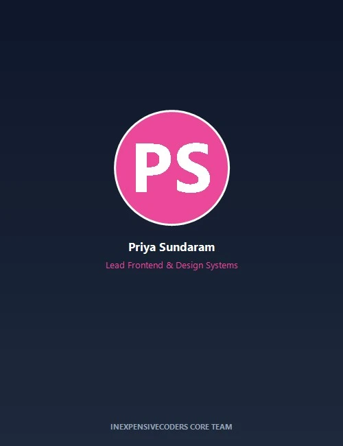 Sophia Sterling - Principal Frontend Engineer